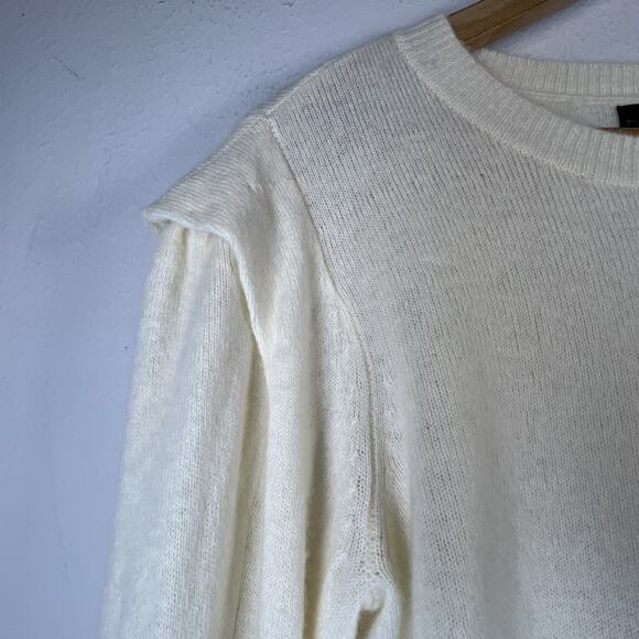 House of Harlow 1960 women's Winter White Ivory 100% Cashmere sweater large - Picture 4 of 9